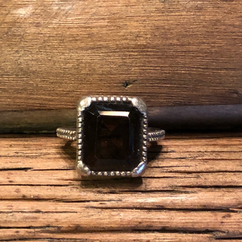 Brighton Silver with brown stone ring size 7